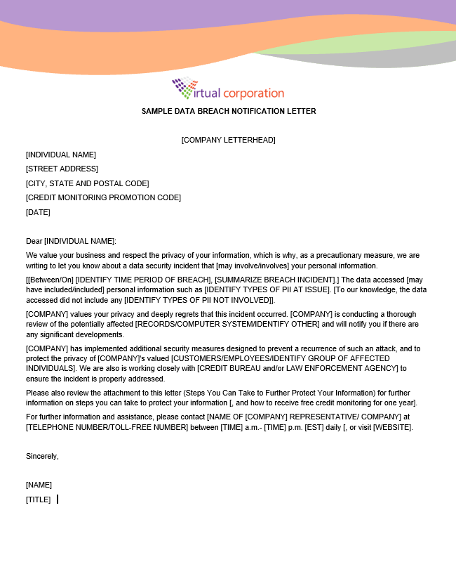 Data Breach Notification Policy Template Data Breach Notification Policy Template